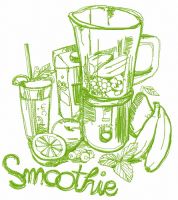 Smoothie 2 embroidery design