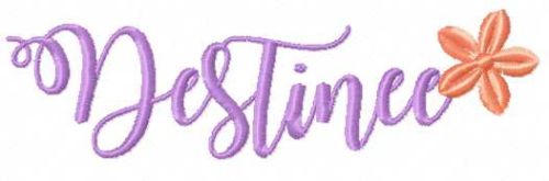 Destinee name free embroidery design