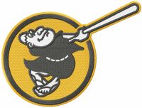 San Diego Padres alternative logo embroidery design