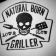 Natural born griller embroidered design