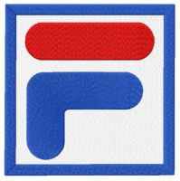 Fila logo embroidery design