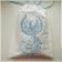Blue embroidered Firebird on bag