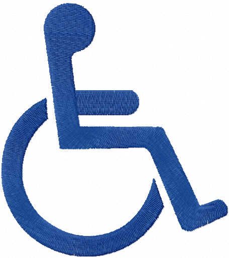 Handicap Accessible Symbol free embroidery design