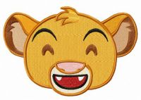 Chibi Simba embroidery design