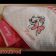 Girlish embroidered towel with cute kitten