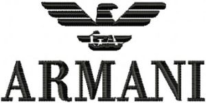 Armani Logo embroidery design