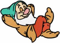 Sleepy Bashful embroidery design