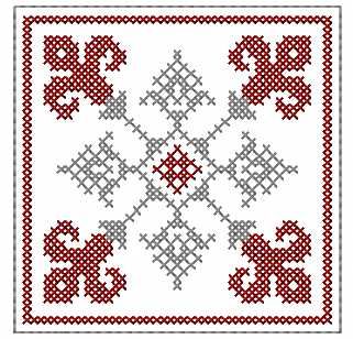 Cross stitch decoration free embroidery design 12