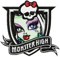 Monster High Frankie Stein embroidery design