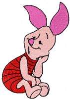 Piglet embroidery design
