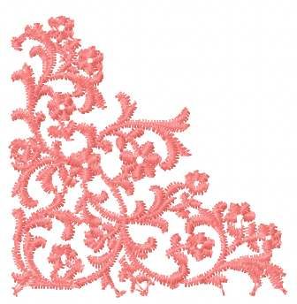 Pink decoration free embroidery design 2