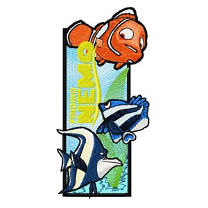 Finding Nemo Bookmark machine embroidery design