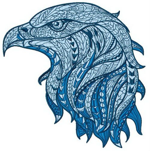 Mosaic eagle 2 machine embroidery design