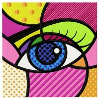 Expressive look embroidery design