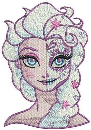 Strange Elsa 2 machine embroidery design