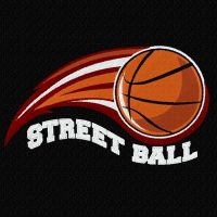 Street ball embroidery design