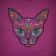 Mexican cat embroidered on t-shirt