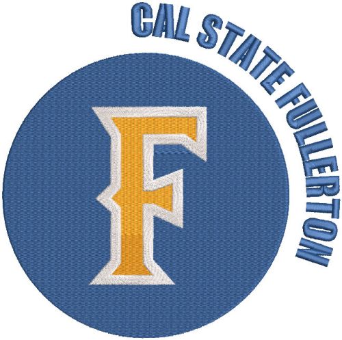 Cal State Fullerton Titans Alternate logo 1992 embroidery design