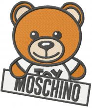 Oso Moschino toy custom logo embroidery design