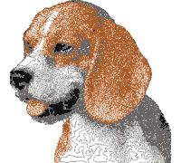 Free Beagle machine embroidery design
