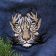 Tribal tiger design on bag embroidered