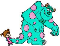 Boo and Sulley embroidery design