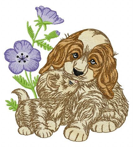 Let's play together machine embroidery design