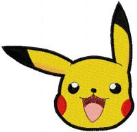 Pikachu 5 embroidery design