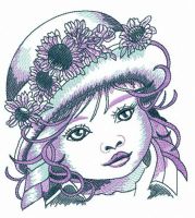 Daughter embroidery design