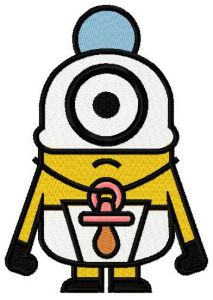 Baby Minion embroidery design