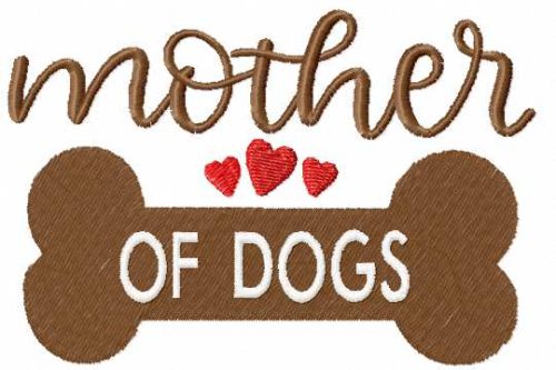 Mothers of dogs free embroidery design