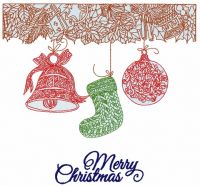 Christmas decorations 5 embroidery design