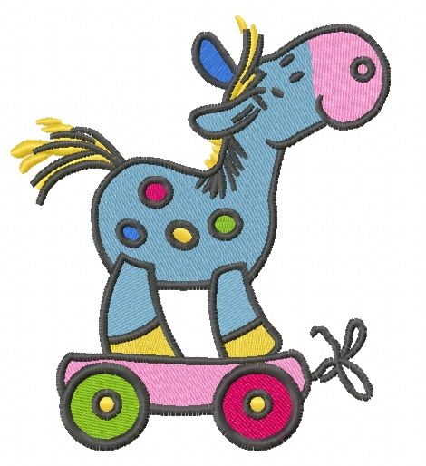 Toy giraffe 2 machine embroidery design