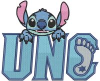 North Carolina Tar Heels Stitch Logo embroidery design