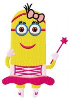 Minion fairy embroidery design