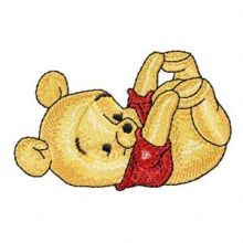 Baby Pooh 4 embroidery design