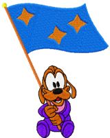 Pluto Victory embroidery design