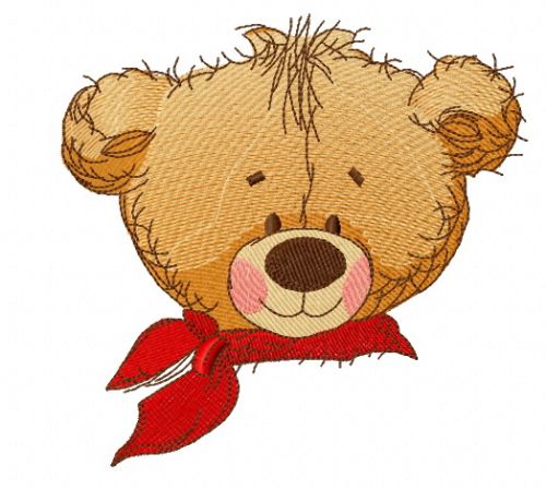 Teddy bear goes to school 3 machine embroidery design