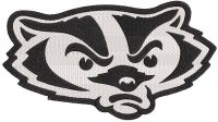 Wisconsin Badgers logo muzzle embroidery design