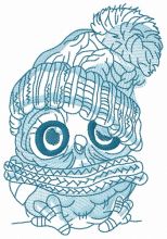 Baby owl 4 embroidery design