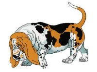Basset Hound 3 embroidery design