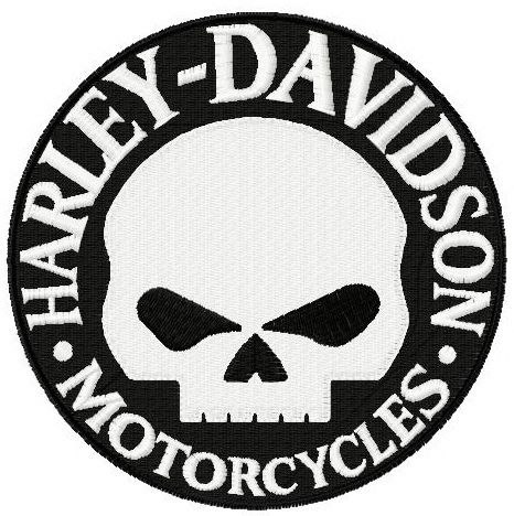 Harley Davidson Willie G logo machine embroidery design