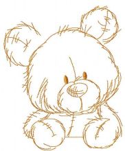 Teddy Bear watch embroidery design