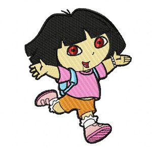 Dora the Explorer Funny machine embroidery design