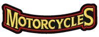 Motorcycles badge embroidery design