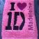 One direction design on towel embroidered
