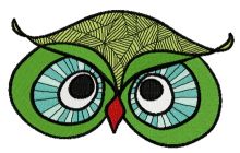 Autumn forest owl 2 embroidery design