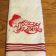 Merry Christmas embroidered on towel