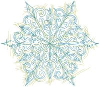 Christmas Funny snowflake embroidery design