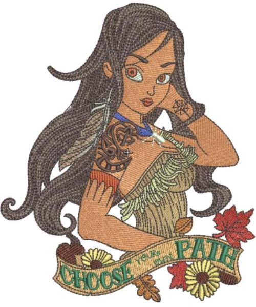 Forest fairy embroidery design 2